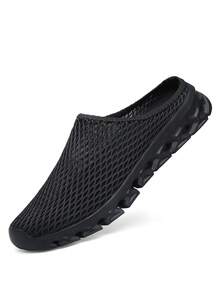 大码休闲半包边老年/妈妈网鞋