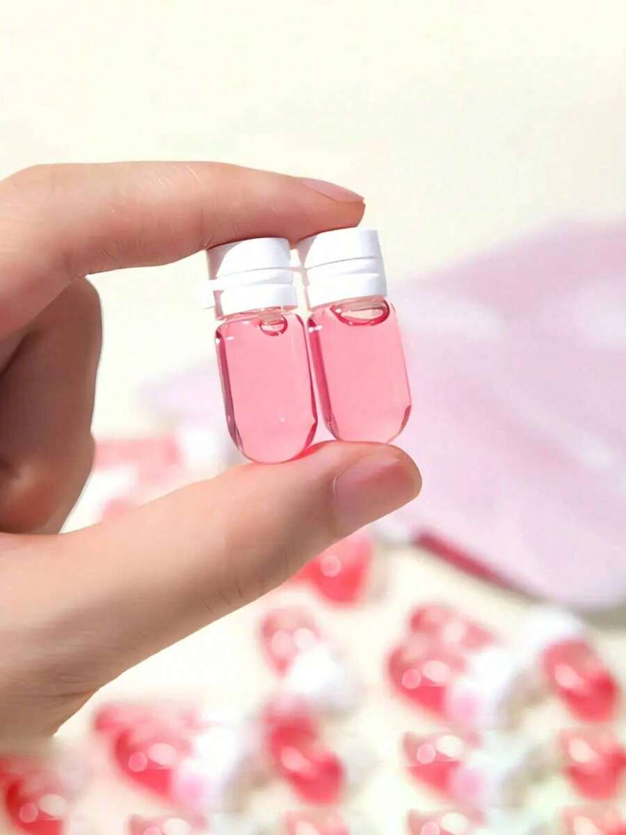 100/50 Pieces Set Of /3ml/2ml Transparent Glass Mini Bottles With Flip-Top Leak-Proof Design, Portable Cosmetic And Lotion Containers, Ideal For Essence, Makeup Remover, Shampoo, Conditioner, And More, Perfect For Travel And Makeup Storage. - Multicolor - View 1