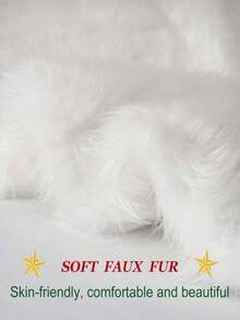 1 Piece/15/30/35/48 Inch Christmas Tree Skirt - Extra Large And Thick High-End Soft Classic Fluffy Artificial Fur Tree Skirt, White Plush Skirt, Christmas Tree Carpet, Suitable For Indoor Christmas Parties, Christmas Tree Decoration, Christmas Decoration [White]