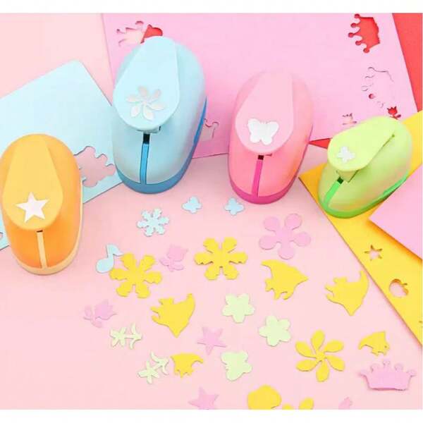 1-Piece Embossed Tool, Puncher, Creative DIY Flower-Shaped Puncher, Children's Craft Materials, Smart And Labor-Saving Flower-Shaped Machine, Suitable As A Holiday Gift For Classmates, Friends, And Family