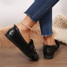 Women Shoes Fashion Driving Loafers Comfy Non-Slip Four Season Outdoor Travel Flats - 黑色 - 查看 9