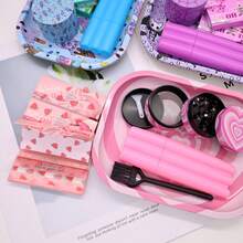 7pcs Rolling Tray Set, Including 7"*5.5" Rolling Tray, 3 Volumes Of Fruity Rolling Papers, Metal Grinder, Three-Hole Cigarette Case,Small Brush, Easy To Carry, Birthday And Gift For Friends. Father's Day Gift. - Nhiều màu - Xem 6