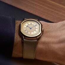 1pc CILOA Men's High-End Business Waterproof Quartz Watch, Casual Everyday Wear - Gold - View 4