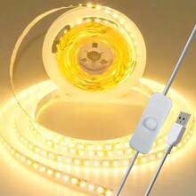 Dải đèn LED 50FT dùng nguồn USB, đèn chiếu sáng linh hoạt màu trắng ấm dùng cho đèn nền TV, phòng ngủ, phòng khách, Halloween, bàn làm việc, du lịch, cắm trại, tiệc tùng - Bao gồm nguồn sáng chụp đèn bằng nhựa, đồ trang trí Halloween, đồ trang trí Giáng sinh, quà tặng Giáng sinh, đồ trang trí Giáng sinh - Trắng ấm - Xem 1