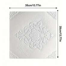 20 片 3D 墙砖贴纸，泡沫自粘防撞墙纸，防水天花板贴纸，易于粘贴和撕下，易于清洁和切割，适用于厨房、客厅、浴室、走廊 - 彩色 - 查看 3
