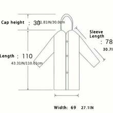 EVA Fashionable Leopard Print Poncho - Lightweight, Portable, All-Season Raincoat With Adjustable Hood, Long Sleeves, And Side Pockets For Outdoor Activities, Raincoat For Rain, Stylish Rainwear, Durable Rainwear, Leopard Print Cape, Leopard Cape, Rain Poncho, Raincoat Women, Quality Raincoat For Women