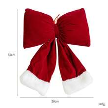 Laços de Natal, Decoração de Guirlanda de Laços, Laço Grande para Topo de Árvore de Natal, Laços de Árvore de Natal, Guirlanda de Laço, Artigos para Festa, Enfeites de Natal para Porta, Lareira, Escadas, Corrimão, Varanda, Laços de Natal, Nós de Laço de Veludo com Punho de Pelúcia Branco Super Macio para Guirlandas, Ao Ar Livre, Embrulho de Presente, Topo de Árvore, Decorações de Festa de Natal para Família no Inverno, Fita de Árvore de Luxo para Decoração, Laços de Guirlanda Portáteis, Fita de Guirlanda Portátil para Decoração de Árvore - Vermelho - Ver 14