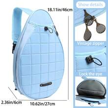 XINGNAN 2025 New Tennis Racket Backpack, High-End Professional Design For Teens, Badminton Bag, Pink, Purple For Women, White, Black For Men, Crossbody, Handheld, Lightweight, Outdoor, Large Capacity, Tennis Racket, PEAK Racket Specific Bag - Multicolor - View 2