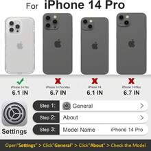 TELOPEN 专为 iPhone 系列手机壳设计的磁性手机壳，重型防震保护手机壳，防摔，三层透明保护套，兼容 iPhone 系列，适合家人、朋友、孩子、生日、春季、节日、男朋友、女朋友、情人节的礼物 - 無色 - 查看 20