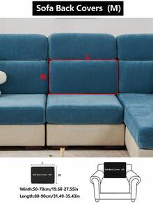 1 Vỏ bọc ghế sofa co giãn, Vỏ bọc ghế sofa bằng vải nhung phủ toàn bộ, Vỏ đệm ghế sofa đa năng cho mọi mùa, Chăn sofa vải dày, Có thể giặt bằng máy, Chống bụi, Thân thiện với thú cưng, Trang trí nhà cửa, Có thể điều chỉnh cho ghế sofa góc, Phòng ngủ, Văn phòng, Phòng khách 1/2/3/4 chỗ ngồi - Xanh đậm - Xem 16