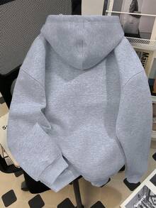 Ropa de niño preadolescente de moda callejera, sudadera con capucha holgada de manga larga con estampado de niño y letras, estilo de pintura interesante, sudadera con capucha de unicolor para niño, adecuada para uso diario, fiestas, escuela, asistir a festivales de música, vacaciones, ir y venir. Se puede regalar a familiares, novio, novia, amigos, ropa de invierno para niñas, sudadera esencial