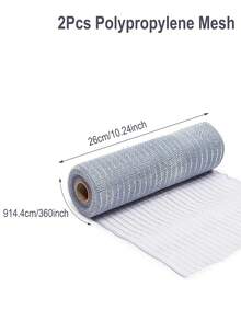 1/2Pcs Christmas Decorations 13 Types Of Net Ribbon 10 Yards Gold Polypropylene Mesh, DIY Wreath Bow Ribbon, Merry Christmas 2025 New Year Gift Wrapping Supplies Ribbon, Birthday Wedding Holiday Party Background Decorative Gauze, Christmas Tree Decoration, Wreaths, Stair Decoration Net Ribbon, Xmas Party Decor, Xmas Decor - Multicolor - View 28