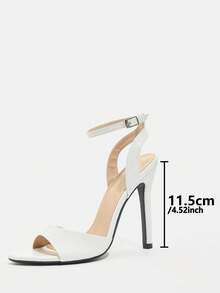 Jin Bei Qi Damen Spitze Zehen einfarbige Schlangenhaut Muster Riemen Kreuz Knöchelriemen Schnalle Outdoor Party Stiletto High Heel Sandalen, modisch, elegant, geeignet für alle Jahreszeiten, glamouröse Party, Hochzeit, romantisch, würdevolle weiße High Heels