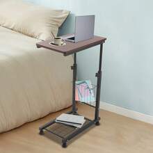 Adjustable Bed Side Table, Side Table With Wheels, Mobile Standalone Table - Default - View 4