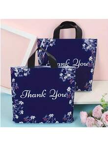 50 pièces Sacs cadeaux haut de gamme - Sacs multifonctionnels pour le shopping et les faveurs de fête pour les mariages, les anniversaires et plus - Sacs en plastique pour les petites entreprises et les événements