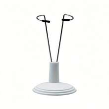 1/2 Pieces Adjustable Metal Doll Holder, Ins Style, Display Holder For Teddy Bear/Figurine 12-15 Cm, Black/White Base, Portable Photo Accessories (Multi-Angle Fixation + Teddy Doll Storage)