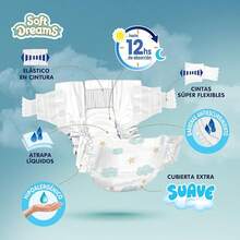 Soft Dreams Pañales Para Bebé Etapa 3 Talla M 56 Piezas - M (56 Unidad) - Ver 2
