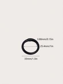 Yogodlns 10/20Pcs 33mm Colors Metal O Ring Spring Clasp Openable Round Carabiner Keychain Clips Hook Dog Chain DIY Jewelry Buckle Connector 33mm Colorful Macaron Alloy Replacement Rings For All Kinds Of Dolls Snap Hook Opening And Closing Metal Ring - Multicolor - View 10