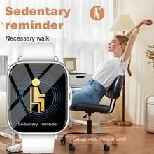 Sport Smartwatch, 1,83-Zoll Vollbild-Touchscreen-Display, Anrufbeantwortung Smartwatch, Sport-Schrittzähler, Nachrichten-Erinnerung, geeignet für iOS und Android Smartphones, Fitness-Uhren für Damen und Herren, Geschenke für Freunde, Geburtstagsgeschenke, Super Smartwatch, Herren Digitaluhr, robust und langanhaltend Herren Smartwatch