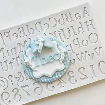 1pc Letter Mold Candle Wax Melt, Silicone Mold For DIY Crafts, Suitable For Birthday, Valentine's Day, Mother's Day, Wedding, Christmas, Thanksgiving Gifts And Decoration