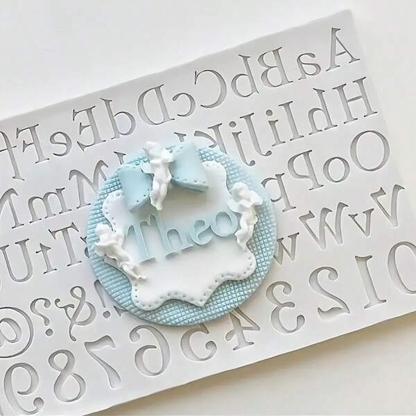 1pc Letter Mold Candle Wax Melt, Silicone Mold For DIY Crafts, Suitable For Birthday, Valentine's Day, Mother's Day, Wedding, Christmas, Thanksgiving Gifts And Decoration