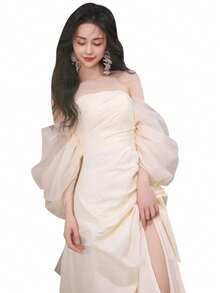 Wedding Dresses - Beige - View 5