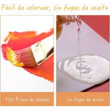 10 Piezas lienzo para pintar, 25x30cm paneles de lona en blanco a granel, paneles de lona 100% algodón para pintura al óleo, acuarela, pintura acrílica, gouache y témpera lienzo para pintuar (10, 25*30 cm) - 30*40 centímetros - Ver 2