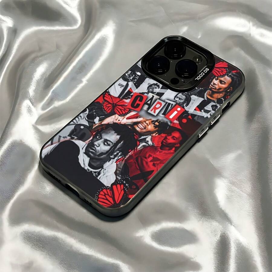Funda de teléfono  Carti Die Lit para iPhone 16,15,14,13,12,11 Pro Max,X,XR,XS Max,8,7 Plus - Cubierta trasera mate a prueba de golpes - Colores mezclados - Ver 1