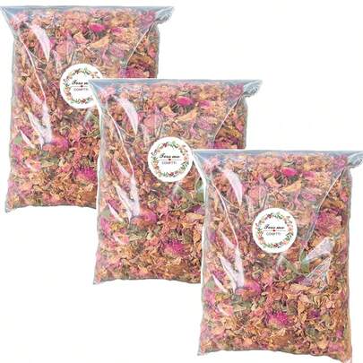 1 Piece Of 300g Natural Dried Plant Rose Foam Decoration - Suitable For Birthday And Wedding Confetti Dried Flowers Rose Petals Flowers - Bridal Gift Party, Birthday Party, Wedding Decoration - Suitable For Artistic Decoration In Various Scenes - Suitable For Festival And Party Supplies Decoration Supplies Confetti Gift Tube