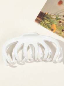 1pc Plastic Hair Clip For Updo Clips - Stylish And Simple Hair Accessory For Girls With High Ponytail Winter Claw Clips Bowknot Hair Claws Elegant Hair Clutch