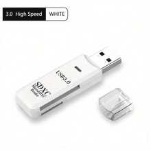 High Speed 2-In-1 Multi Card Card Reader USB 3.0 Mini SD TF Card Storage Flash Drive Adapter - trắng - Xem 7