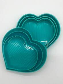 3pcs/Set Diamond Painting Tray, Storage Box Tool Kit, Heart-Shaped Diamond Tray & Diamond Box