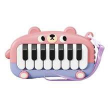 1pc Baby Musical Toy, Cartoon Piano Toy, Bear Piano, Early Education Children Toy, Suitable For Infants 0+ Months (Batteries Not Included) - Multicolor - View 9