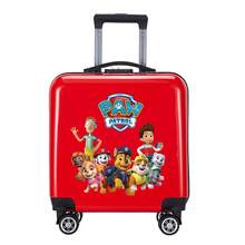Paw Patrol Valise à roulettes édition équipe Wangwang, dessin animé, pour hommes et femmes, 18-20 pouces, roues universelles, grande capacité, sac de voyage à roulettes pour étudiants