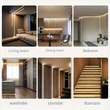 LQHZMYY 1 Set USB Powered COB LED Light Strip, 5V, Touch Control Dimmable, 3 Color Temperatures 3000K/4000K/6000K, Self-Adhesive Backing, Suitable For Birthday, Space Theme, Bedroom, TV Backlight, Vanity, Cabinet, Home Decor, Christmas, Halloween And Other Festivals - 彩色 - 查看 8