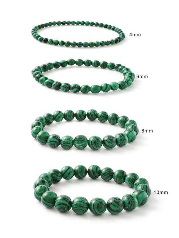 1pc Turquoise Beaded Bracelet 4/6/8/10mm Stone Bead Handmade Bracelet Lucky Energy Bracelet Jewelry & Watch/Fashion Jewelry/Women Bracelet/Women Beaded Bracelet Jewelry