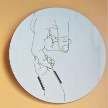 Hộp quà lưu niệm khắc tên cho vòng tay bệnh viện dành cho trẻ sơ sinh, quà tặng cá nhân hóa cho bé, làm từ sợi gỗ cắt laser, vòng đeo tay kỷ niệm cho bà bầu nhân Ngày của Mẹ và Ngày của Cha. - Nhiều màu - Xem 5