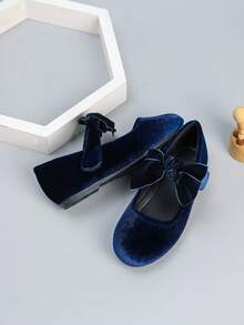 Girl's Fashionable & Lovely Flat Campus Shoes, Spring/Autumn - Blue - View 3