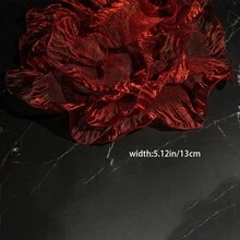 Tecido de Organza Degradê de Sereia com Bordas Franzidas, Material Decorativo