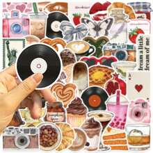 50 piezas de pegatinas inspiradoras de garabatos multiusos, decorativas para iPad, equipaje, cuaderno, impermeables para manualidades DIY - por defecto - Ver 10