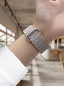 Correa magnética totalmente compatible con la banda del de 44 mm, 45 mm, 40 mm, 41 mm, 42 mm, 38 mm, 45 mm. Banda de reloj de silicona compatible con iWatch Series 10, 9, 8, 7, 6, 5, 4, 3, SE, Ultra 2, pulseras