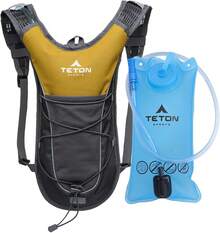 Mochila de hidratación TETON Sports TrailRunner 2.0; Mochila para senderismo, correr y ciclismo; Incluye bolsa de hidratación de 2 litros gratis - Panal - Ver 4