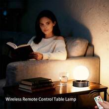 Lampă de birou LED cu telecomandă 1 buc cu funcție de temporizator, reglare continuă a intensității luminoase în 3 culori, lampă de masă cu control tactil pentru protecție a ochilor, lumină de noapte reîncărcabilă fără fir, potrivită pentru dormitoare, cămine studențești, bar, camping, hrănire la miezul nopții