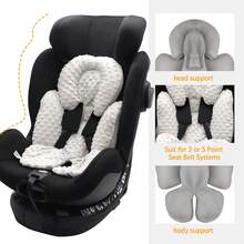 Poduszka na fotelik samochodowy dla niemowląt, podparcie głowy i ciała noworodka, 2 w 1, dwustronna poduszka na fotelik samochodowy, miękka poduszka na fotelik samochodowy, pasuje do bujanego fotela, wózka dziecięcego, huśtawki