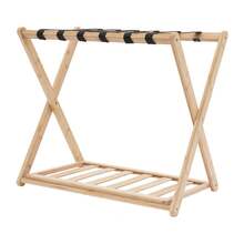 Luggage Rack 2 Pack Luggage Rack For Guest Room Folding Luggage Rack 64*39*58cm - wood color - View 11