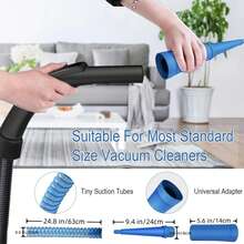 1PC,  Deep Clean Your Dryer Vents And Reduce Fire Risk With This 1pc Dryer Vent Cleaner Accessory(Home Improvement Essential)! - Blue - View 3