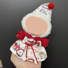 Ropa solo apta para muñeca , conjunto de atuendos de muñeca de Navidad con colgante y figura vestible, generación 1-3