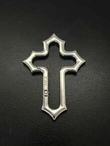 Colgante de llavero con cruz de Jesús de acero inoxidable - Amuleto para coche/bolso lleno de fe, regalo cristiano elegante, adecuado para la escuela, la iglesia y el uso diario, llavero duradero con símbolo religioso, accesorio unisex portátil que se puede colgar en la mochila, la billetera, el bolsillo y el espejo retrovisor del coche - Multicolor - Ver 15