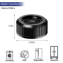 Alfombrillas Antivibración y Antideslizantes de Plástico en Negro para Lavadoras y Secadoras - Albaricoque - Ver 4