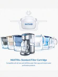 3个/6个装 BRITA MAXTRA 通用型净水器滤芯，采用微流珠净化技术，有效减少水垢积聚